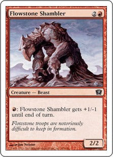 [185]【JP】流動石のシャンブラー/Flowstone Shambler【9ED】[C][赤]
