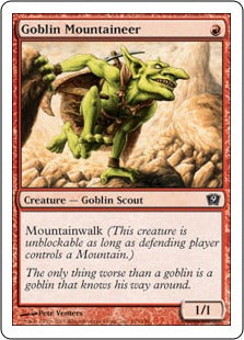 [193]【EN】ゴブリンの山岳民/Goblin Mountaineer【9ED】[C][赤]