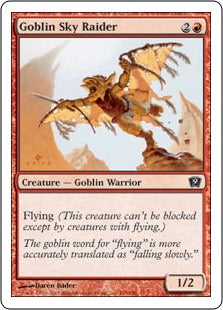 [195]【EN】ゴブリンの空襲部隊/Goblin Sky Raider【9ED】[C][赤]