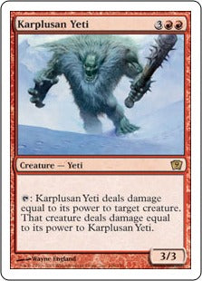 [198]【JP】カープルーザンのイエティ/Karplusan Yeti【9ED】[R][赤]