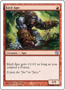 [199]【JP】密林の猿人/Kird Ape【9ED】[U][赤]