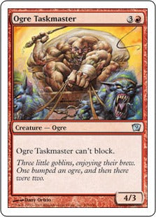[205]【JP】オーガの監督官/Ogre Taskmaster【9ED】[U][赤]