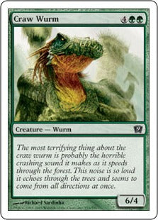 [233]【JP】大喰らいのワーム/Craw Wurm【9ED】[C][緑]
