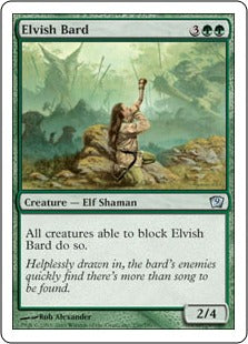 [236]【EN】エルフの吟遊詩人/Elvish Bard【9ED】[U][緑]