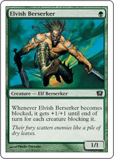 [237]【EN】エルフの狂戦士/Elvish Berserker【9ED】[C][緑]