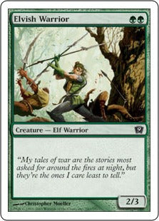 [240]【EN】エルフの戦士/Elvish Warrior【9ED】[C][緑]
