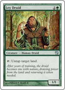 [251]【JP】草原のドルイド僧/Ley Druid【9ED】[U][緑]