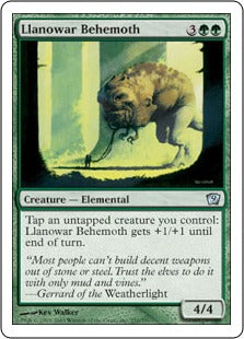 [252]【JP】ラノワールのビヒモス/Llanowar Behemoth【9ED】[U][緑]