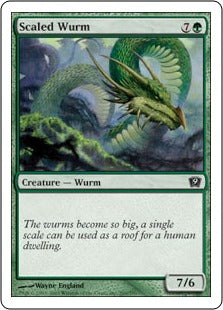 [269]【JP】甲鱗のワーム/Scaled Wurm【9ED】[C][緑]