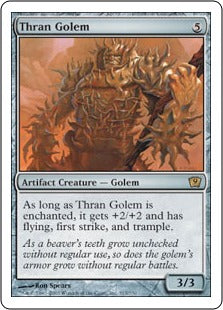 [313]【EN】スランのゴーレム/Thran Golem【9ED】[R][茶]