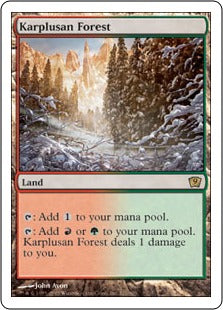 [321]【EN】カープルーザンの森/Karplusan Forest【9ED】[R][土地]