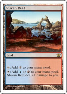 [324]【JP】シヴの浅瀬/Shivan Reef【9ED】[R][土地]