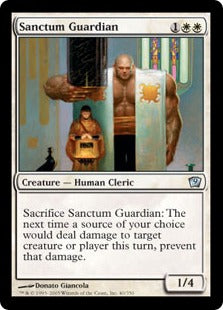 [040]【JP】【FOIL】聖域の守護者/Sanctum Guardian【9ED】[U][白]