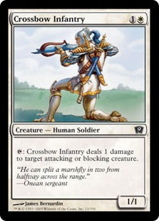 [012]【EN】【FOIL】弩弓歩兵/Crossbow Infantry【9ED】[C][白]
