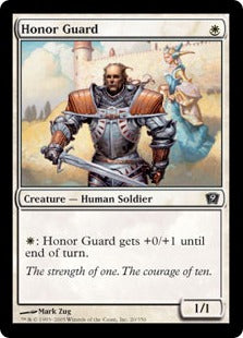 [020]【EN】【FOIL】儀仗兵/Honor Guard【9ED】[C][白]