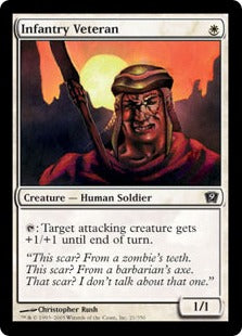 [021]【EN】【FOIL】歴戦の歩兵/Infantry Veteran【9ED】[C][白]