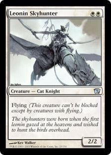 [025]【EN】【FOIL】レオニンの空狩人/Leonin Skyhunter【9ED】[U][白]