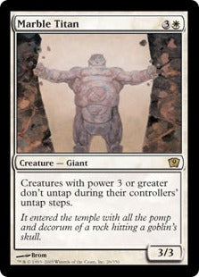 [026]【EN】【FOIL】大理石のタイタン/Marble Titan【9ED】[R][白]
