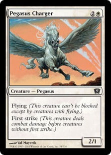 [034]【EN】【FOIL】突撃ペガサス/Pegasus Charger【9ED】[C][白]