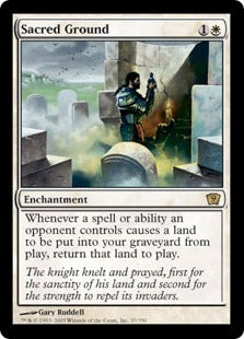 [037]【EN】【FOIL】聖なる場/Sacred Ground【9ED】[R][白]
