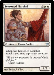 [042]【EN】【FOIL】歴戦の司令官/Seasoned Marshal【9ED】[U][白]