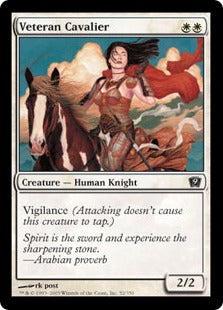[052]【EN】【FOIL】歴戦の騎兵/Veteran Cavalier【9ED】[C][白]