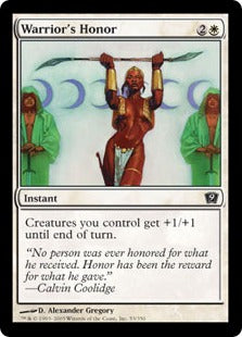 [053]【EN】【FOIL】戦士の誉れ/Warrior's Honor【9ED】[C][白]