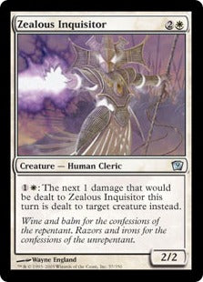 [057]【EN】【FOIL】盲信の審問官/Zealous Inquisitor【9ED】[U][白]