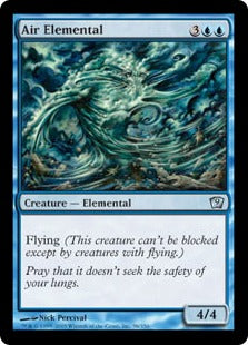 [058]【EN】【FOIL】大気の精霊/Air Elemental【9ED】[U][青]