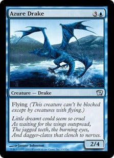 [063]【EN】【FOIL】蒼穹のドレイク/Azure Drake【9ED】[U][青]
