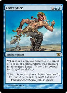 [070]【EN】【FOIL】卑怯/Cowardice【9ED】[R][青]
