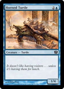 [081]【EN】【FOIL】角海亀/Horned Turtle【9ED】[C][青]