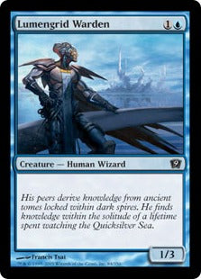 [084]【EN】【FOIL】ルーメングリッドの管理人/Lumengrid Warden【9ED】[C][青]