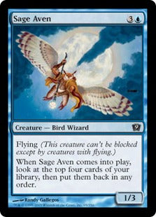 [095]【EN】【FOIL】エイヴンの賢人/Sage Aven【9ED】[C][青]