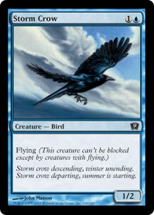 [100]【EN】【FOIL】嵐雲のカラス/Storm Crow【9ED】[C][青]