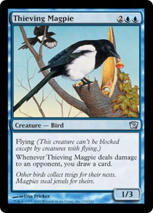[103]【EN】【FOIL】泥棒カササギ/Thieving Magpie【9ED】[U][青]