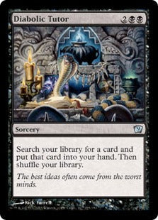 [125]【EN】【FOIL】魔性の教示者/Diabolic Tutor【9ED】[U][黒]