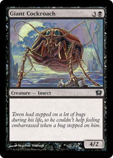 [133]【EN】【FOIL】巨大ゴキブリ/Giant Cockroach【9ED】[C][黒]