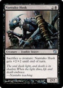 [148]【EN】【FOIL】ナントゥーコの鞘虫/Nantuko Husk【9ED】[U][黒]