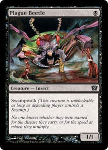 [154]【EN】【FOIL】疫病甲虫/Plague Beetle【9ED】[C][黒]
