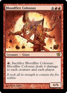 [177]【EN】【FOIL】沸血の巨像/Bloodfire Colossus【9ED】[R][赤]