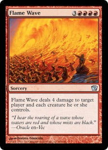 [182]【EN】【FOIL】炎の波/Flame Wave【9ED】[U][赤]