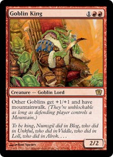 [192]【EN】【FOIL】ゴブリンの王/Goblin King【9ED】[R][赤]