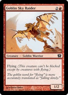 [195]【EN】【FOIL】ゴブリンの空襲部隊/Goblin Sky Raider【9ED】[C][赤]