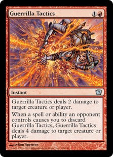 [196]【EN】【FOIL】ゲリラ戦術/Guerrilla Tactics【9ED】[U][赤]