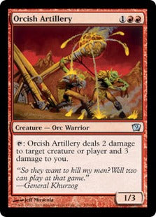 [206]【EN】【FOIL】オーク弩弓隊/Orcish Artillery【9ED】[U][赤]