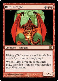 [210]【EN】【FOIL】ラースのドラゴン/Rathi Dragon【9ED】[R][赤]