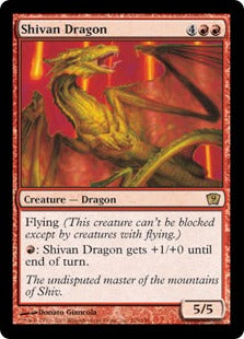 [219]【EN】【FOIL】シヴ山のドラゴン/Shivan Dragon【9ED】[R][赤]