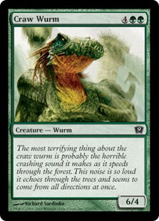[233]【EN】【FOIL】大喰らいのワーム/Craw Wurm【9ED】[C][緑]