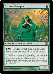 [247]【EN】【FOIL】土地守/Groundskeeper【9ED】[U][緑]
